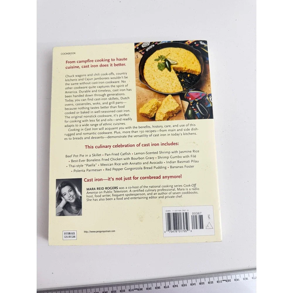 Cooking in Cast Iron Mara Reid Rogers Cookbook Over 150 Recipes Softcover 1st Ed